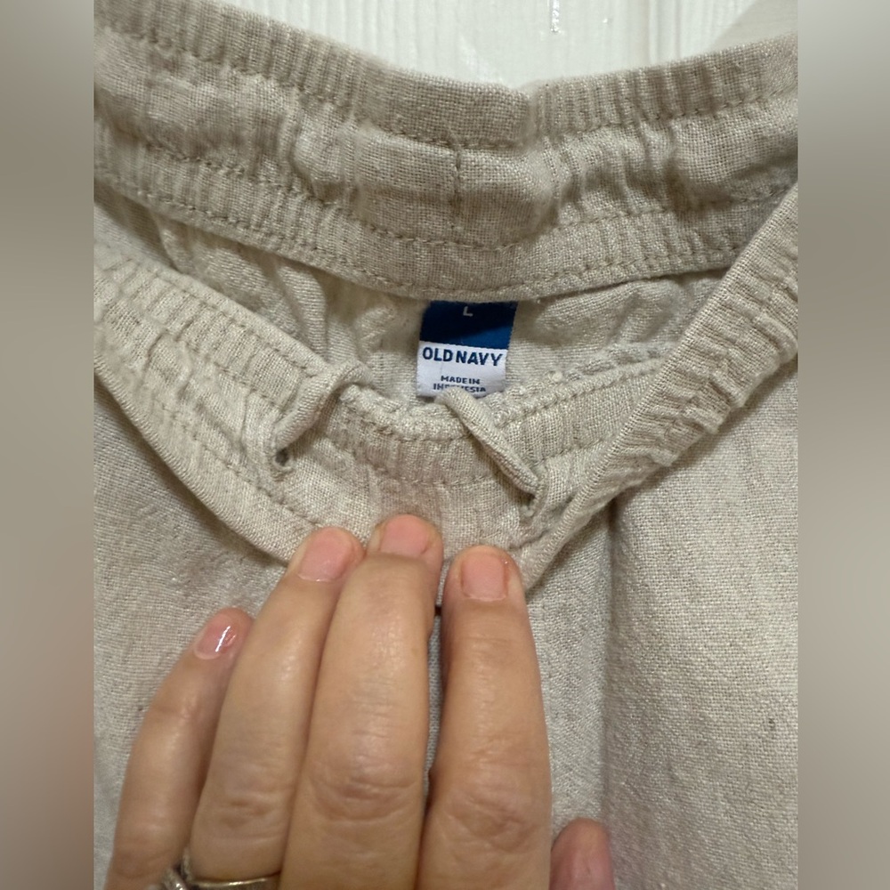 Old Navy Linen Wide Leg Pants - Picture 3 of 3